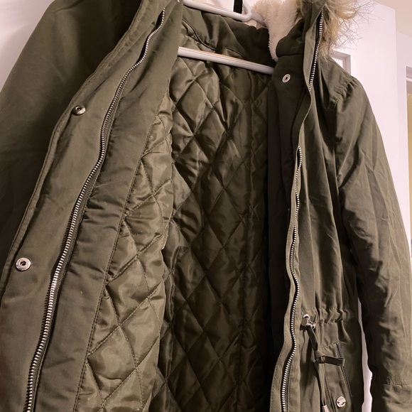 H&M Khaki Parka Coat 💚 - Picture 2 of 3